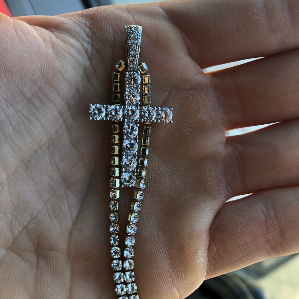 Diamond Cross Pendant from GLD (PENDANT ONLY)